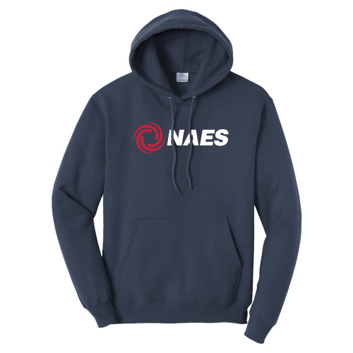 Tall Navy Fleece Hoodie-NAES - PLUS