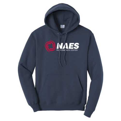 Tall Navy Fleece Hoodie-NAES Performance Center