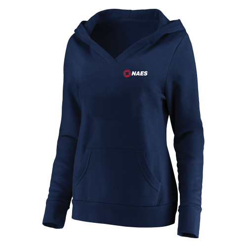 Womens Plus Navy Hoodie-NAES - PLUS