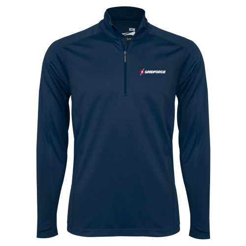 Syntrel Navy Interlock 1/4 Zip-Gridforce