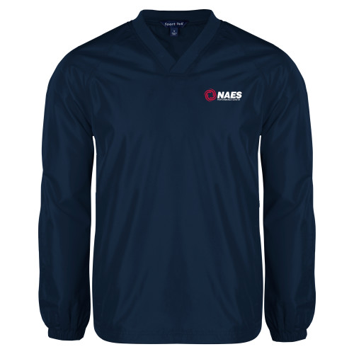Navy V Neck Raglan Windshirt-NAES Performance Center