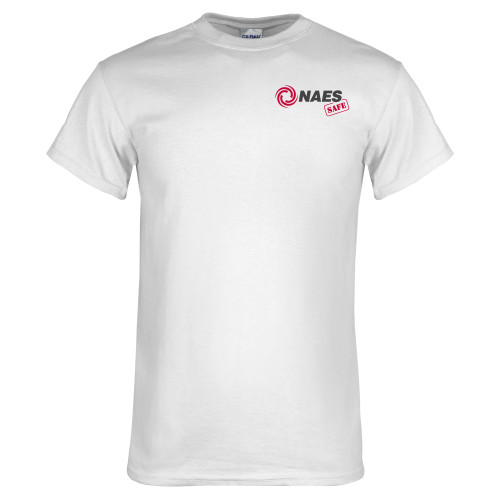 White T Shirt-NAES Safe