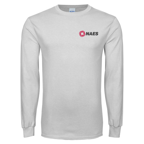 White Long Sleeve T Shirt-NAES