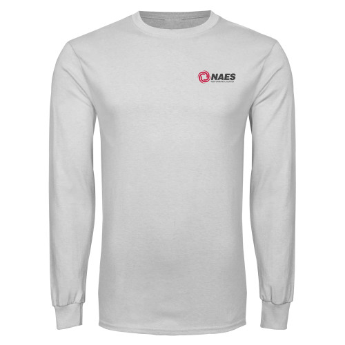 White Long Sleeve T Shirt-NAES Performance Center