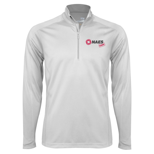 Syntrel White Interlock 1/4 Zip-NAES Safe