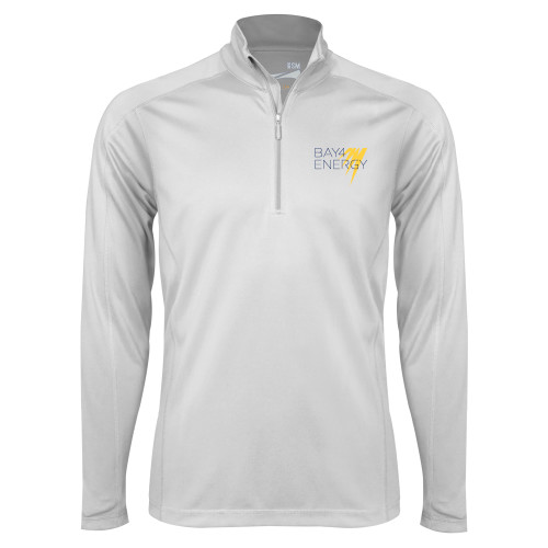 Syntrel White Interlock 1/4 Zip-NAES Bay4 Energy