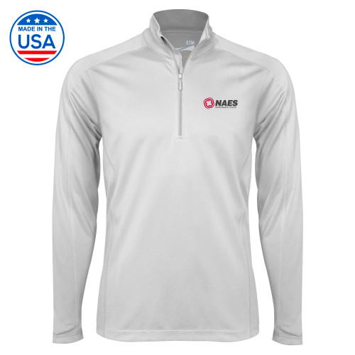 Syntrel White Interlock 1/4 Zip-NAES Performance Center