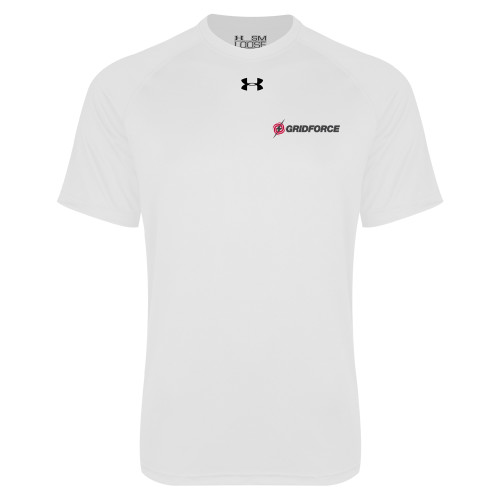 Under Armour White Tech Tee-Gridforce