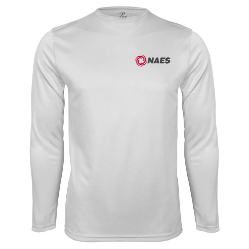 White Performance Long Sleeve Shirt-NAES