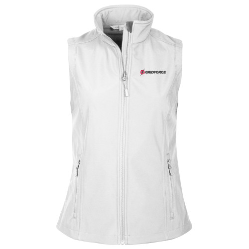 Womens White Core Softshell Vest-Gridforce