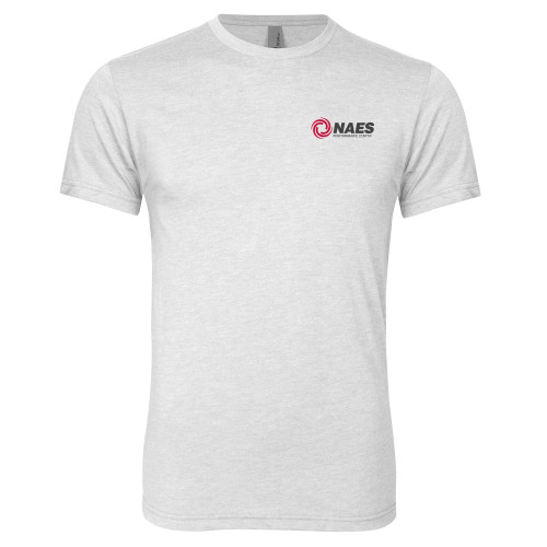 Next Level Heather White Triblend Tee-NAES Performance Center