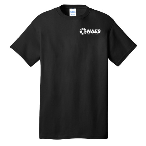 Extended Black T Shirt-NAES Renewables