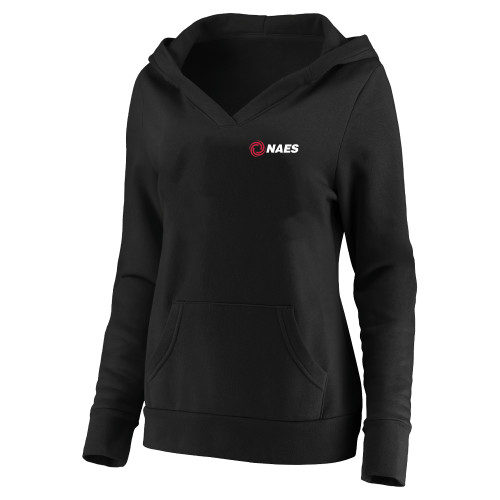 Womens Plus Black Hoodie-NAES - PLUS