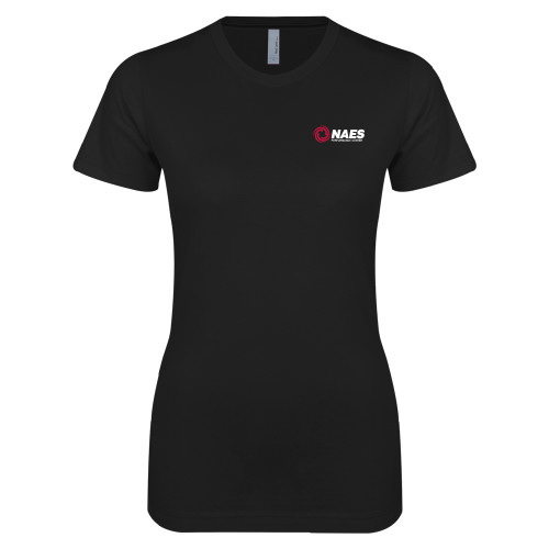 Next Level Womens Black Boyfriend Tee-NAES Performance Center