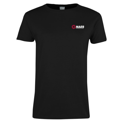 Womens Black Short Sleeve Tee-NAES Performance Center