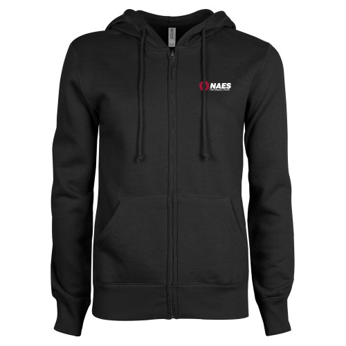 ENZA Womens Black Fleece Full Zip Hoodie-NAES Performance Center