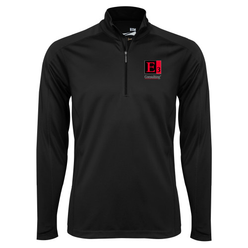 Syntrel Black Interlock 1/4 Zip-E3 Consulting
