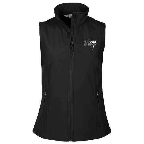 Womens Black Core Softshell Vest-NAES Bay4 Energy