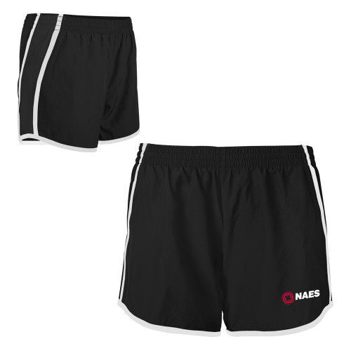 Womens Black/White Team Short-NAES