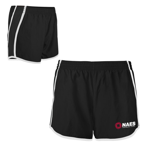 Womens Black/White Team Short-NAES Performance Center