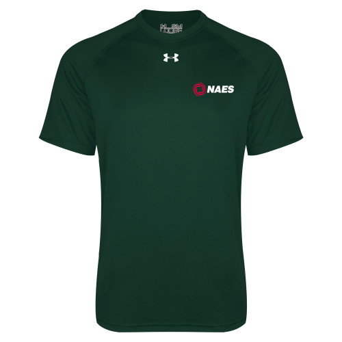 Under Armour Dark Green Tech Tee-NAES