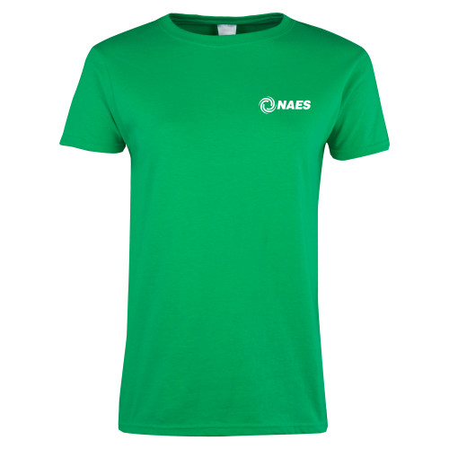 Womens Kelly Green Short Sleeve Tee-NAES