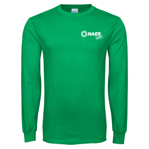 Kelly Green Long Sleeve T Shirt-NAES Safe