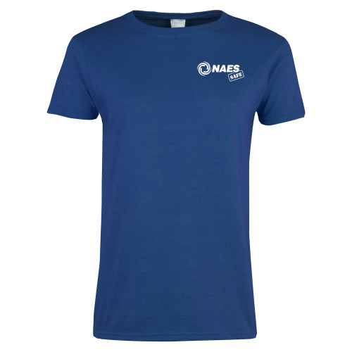 Womens Royal Short Sleeve Tee-NAES Safe