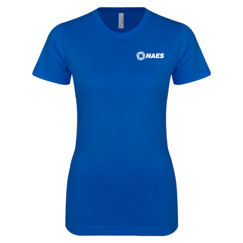 Next Level Womens Royal Boyfriend Tee-NAES