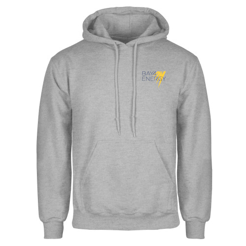 Grey Fleece Hoodie-NAES Bay4 Energy