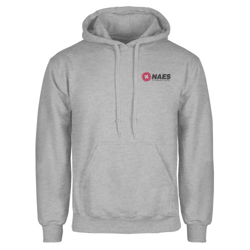 Grey Fleece Hoodie-NAES Performance Center