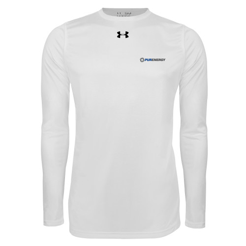 Under Armour White Long Sleeve Tech Tee-PurEnergy