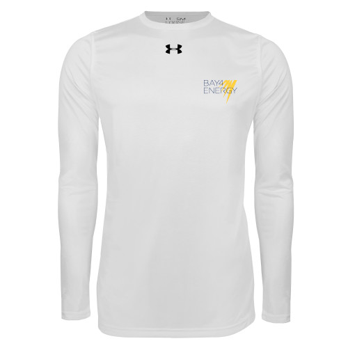 Under Armour White Long Sleeve Tech Tee-NAES Bay4 Energy