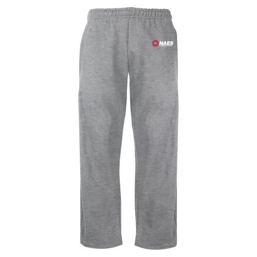 Grey Fleece Open Bottom Pant-NAES Performance Center