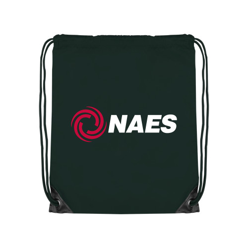 Dark Green Drawstring Backpack-NAES