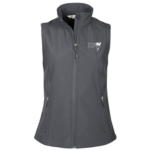 Womens Charcoal Core Softshell Vest-NAES Bay4 Energy