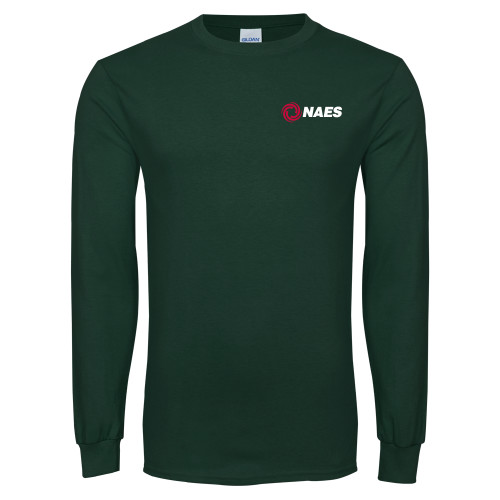 Dark Green Long Sleeve T Shirt-NAES