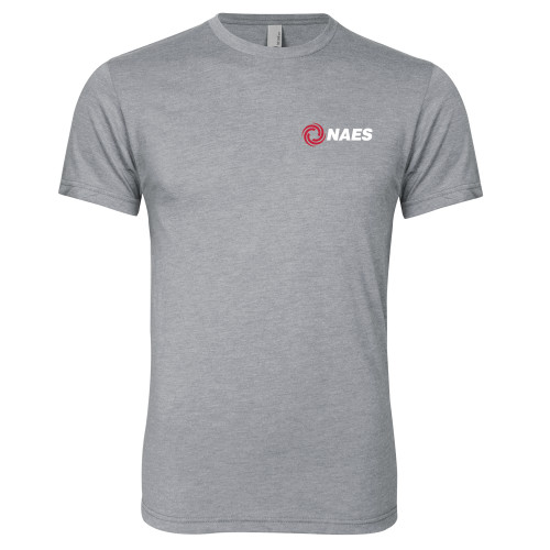 Next Level Heather Grey Triblend Tee-NAES