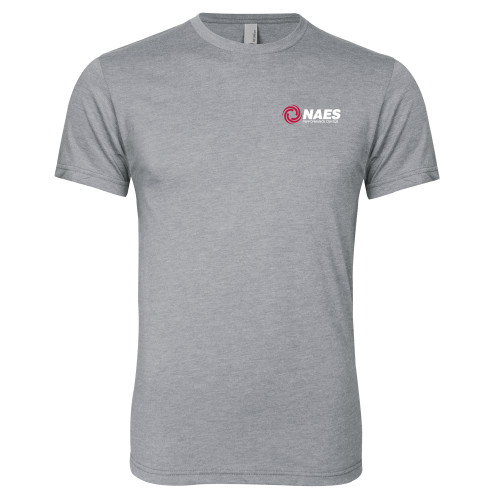 Next Level Heather Grey Triblend Tee-NAES Performance Center