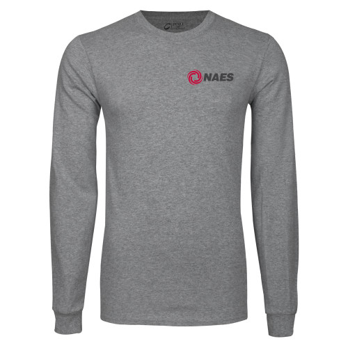 Grey Long Sleeve T Shirt-NAES
