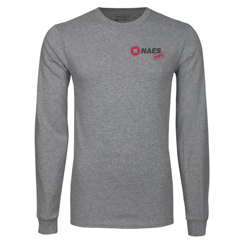 Grey Long Sleeve T Shirt-NAES Safe