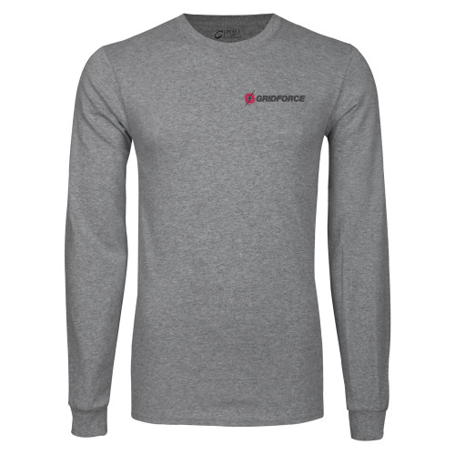 Grey Long Sleeve T Shirt-Gridforce