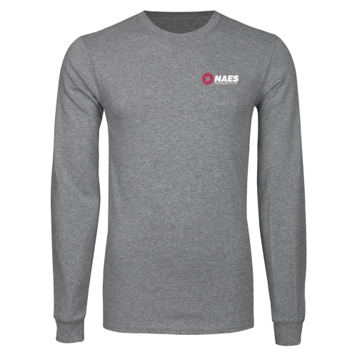 Grey Long Sleeve T Shirt-NAES Performance Center