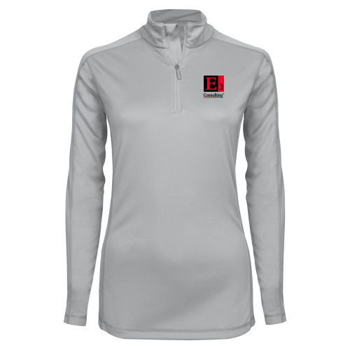 Syntrel Womens Platinum Interlock 1/4 Zip-E3 Consulting