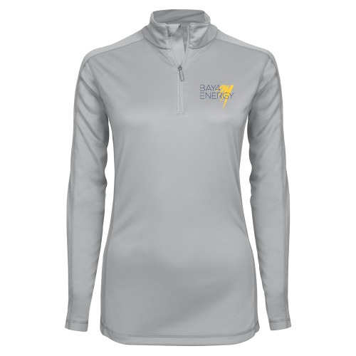Syntrel Womens Platinum Interlock 1/4 Zip-NAES Bay4 Energy