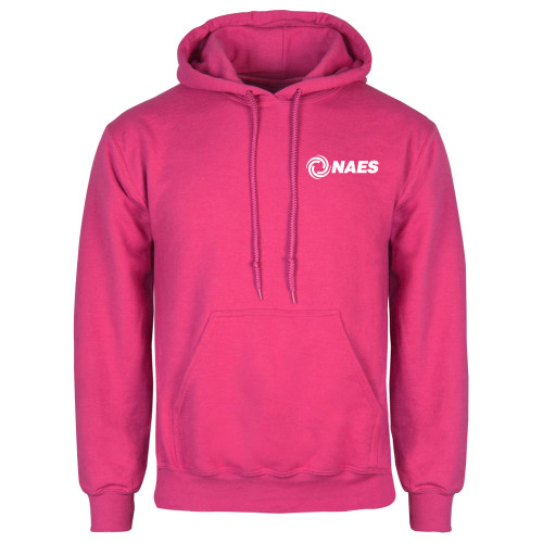 Womens Fuchsia Fleece Hoodie-NAES