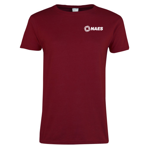 Next Level Womens Cardinal Short Sleeve Tee-NAES