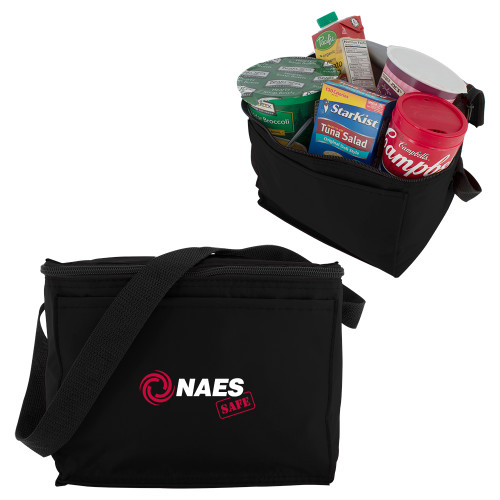 Six Pack Black Cooler-NAES Safe