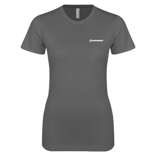 Next Level Womens Charcoal Boyfriend Tee-PurEnergy