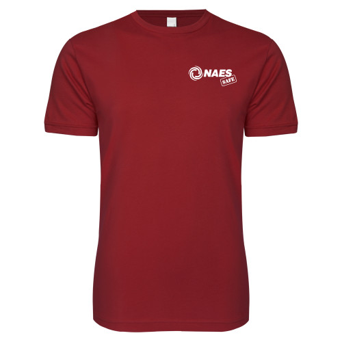 Next Level Cardinal SoftStyle T Shirt-NAES Safe
